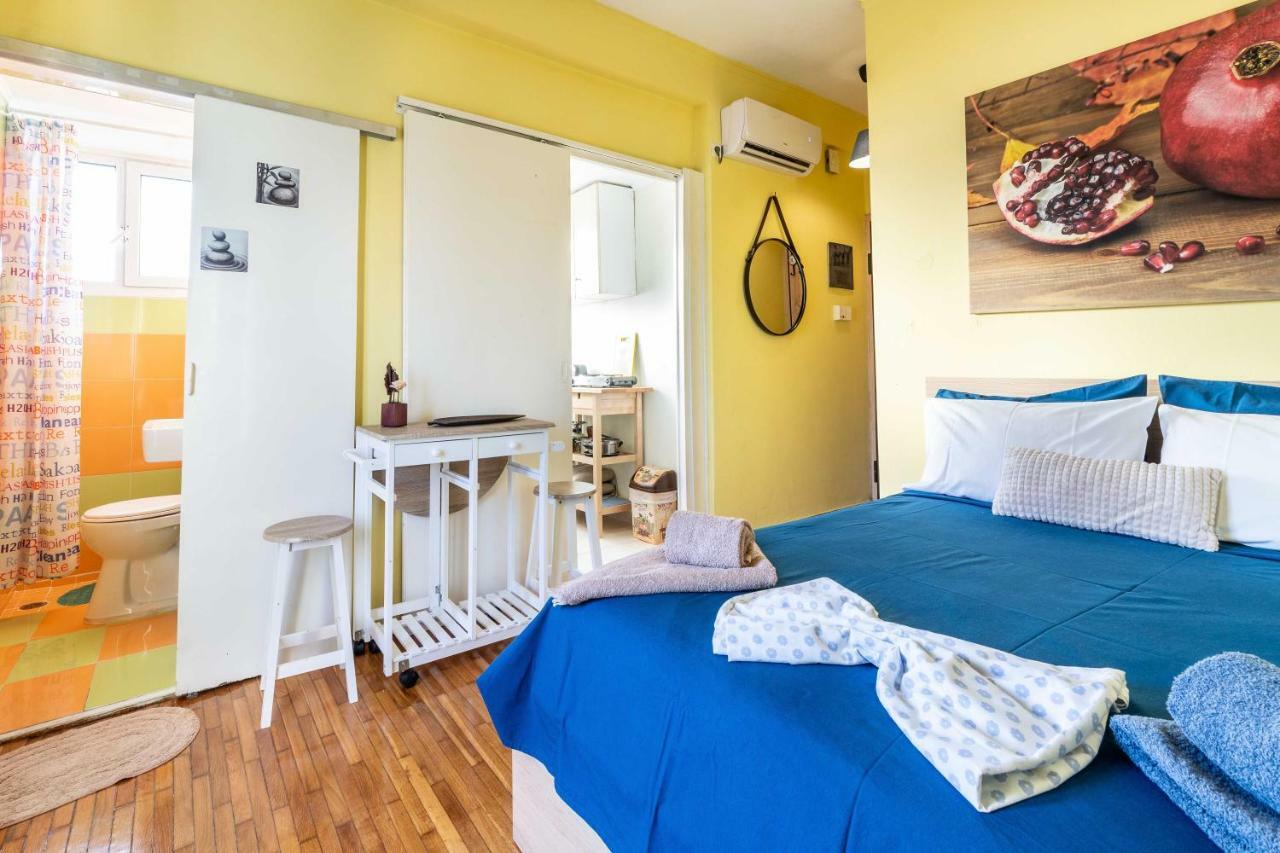 Central 6Th Floor Studio Near Metro & View&200Mbps Athen Eksteriør billede