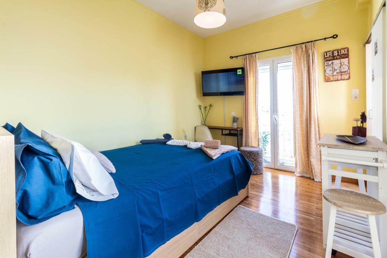 Central 6Th Floor Studio Near Metro & View&200Mbps Athen Eksteriør billede